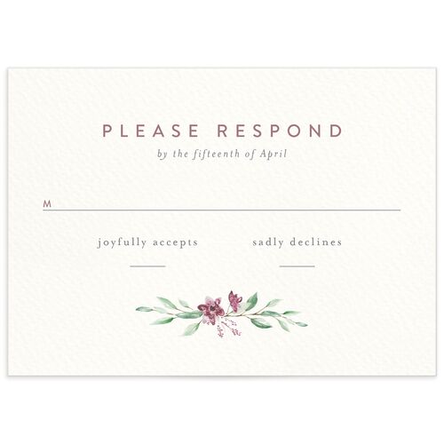 Rustic Emblem Wedding Response Cards - 