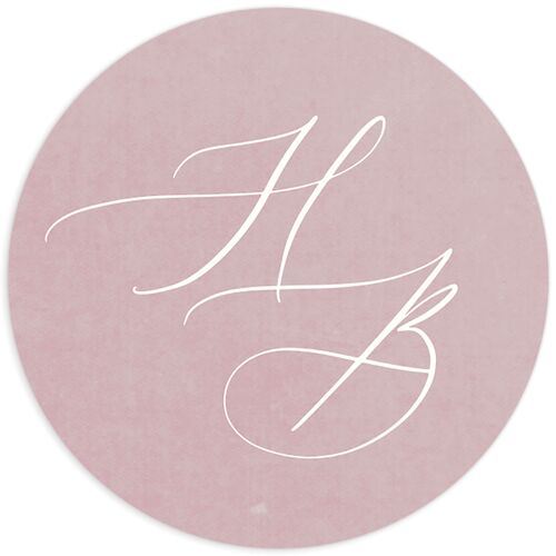 Rustic Emblem Wedding Stickers - 