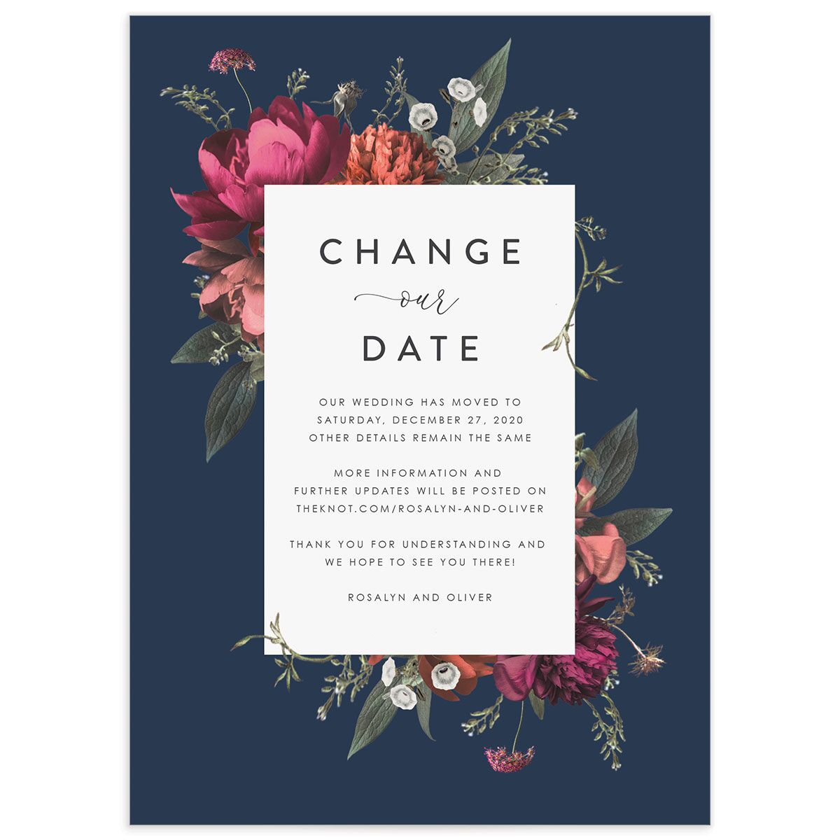 Blooming Botanical Change the Date Cards