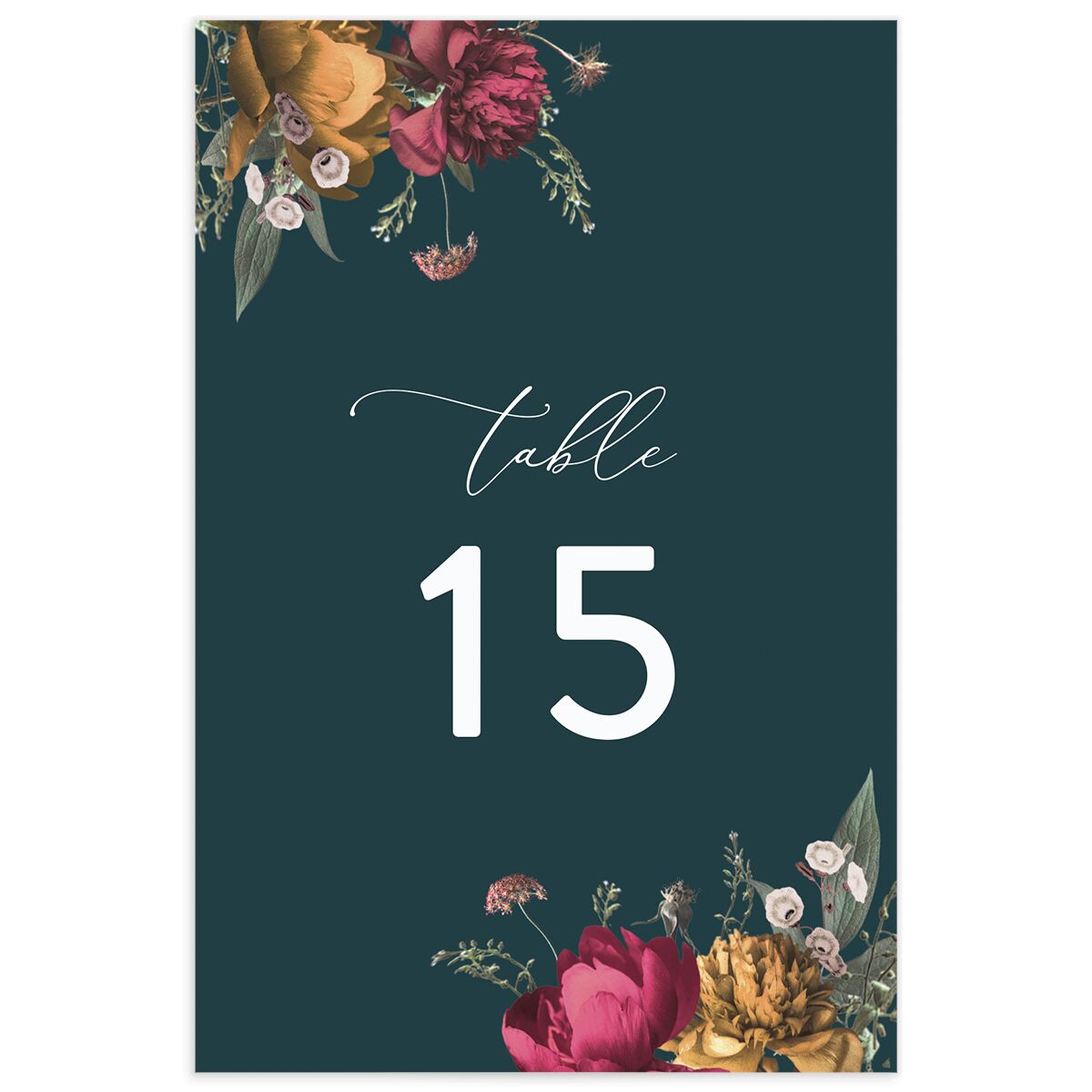 Blooming Botanical Table Numbers