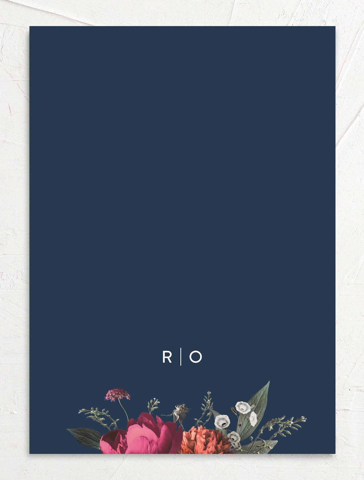 Classic Garden Wedding Invitations back