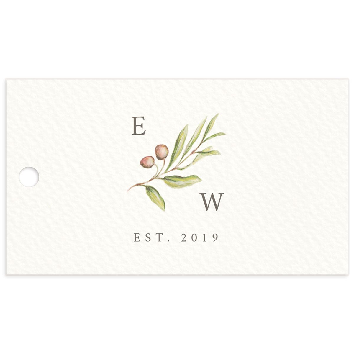 Painted Winery Favor Gift Tags