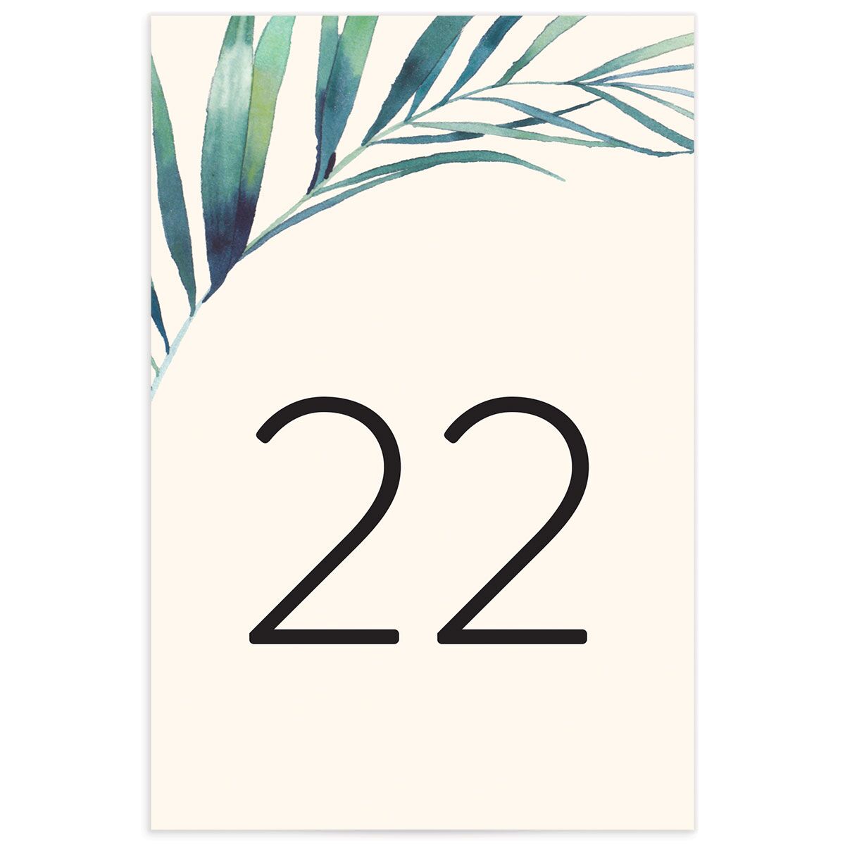 Palm and Protea Table Numbers