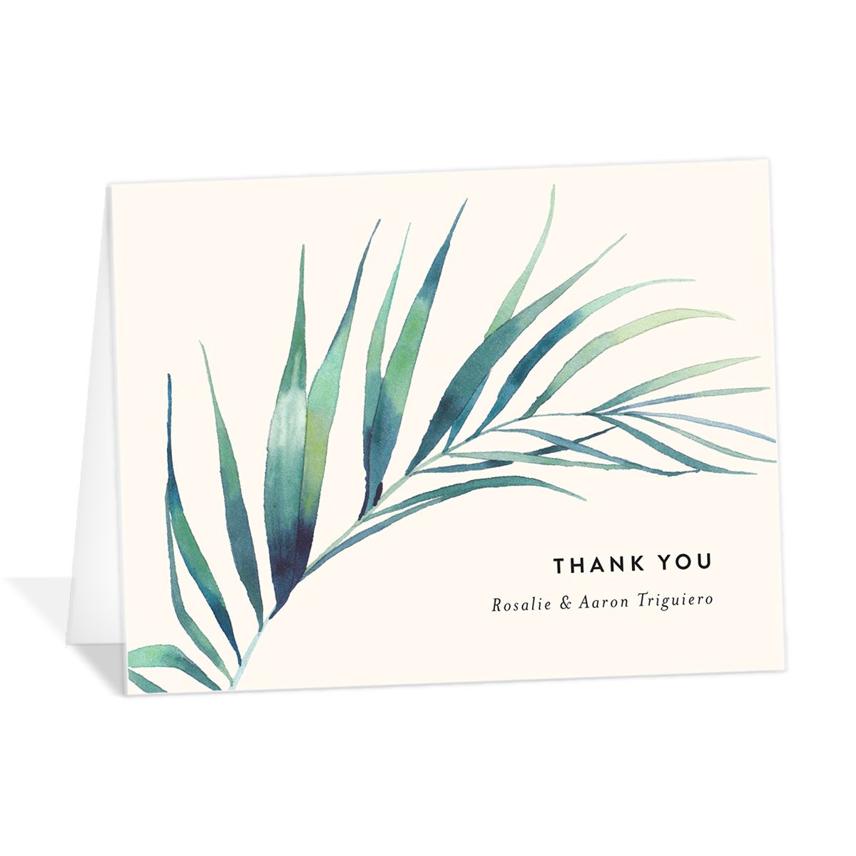 Palm and Protea Thank You Cards