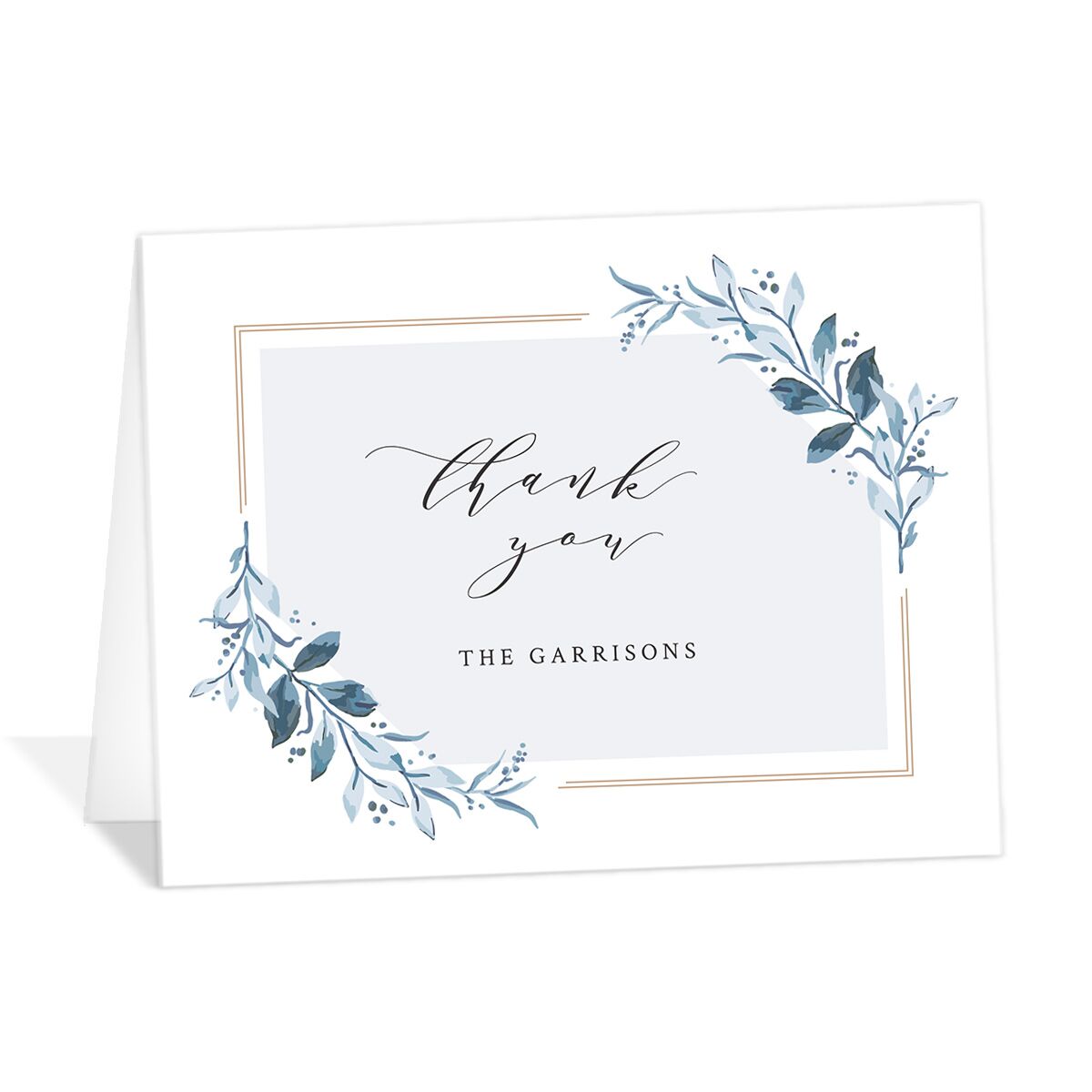 Classic Greenery Thank You Cards
