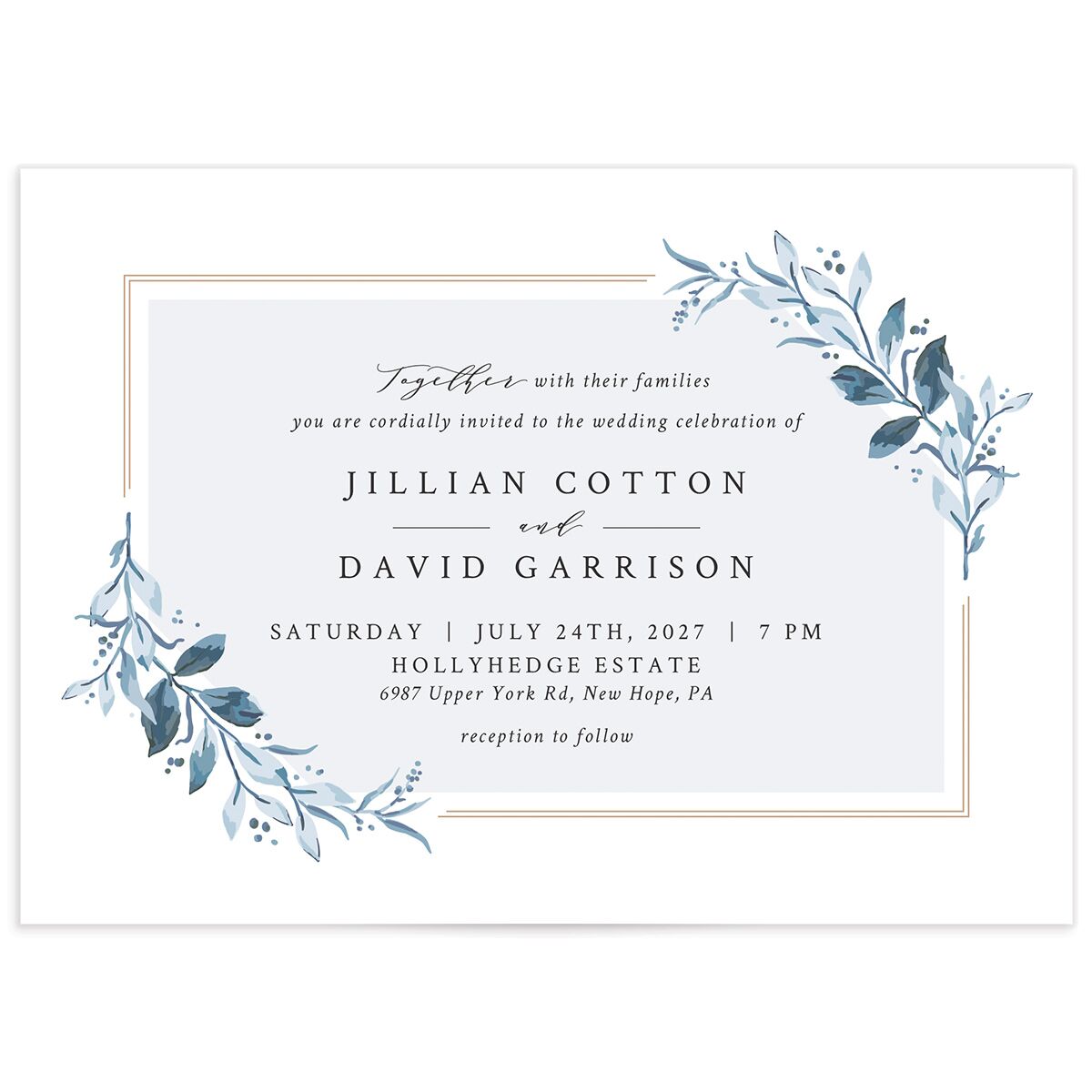  Classic Greenery Wedding Invitations