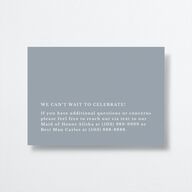 At Last Wedding Enclosure Cards Dusty Blue Signature