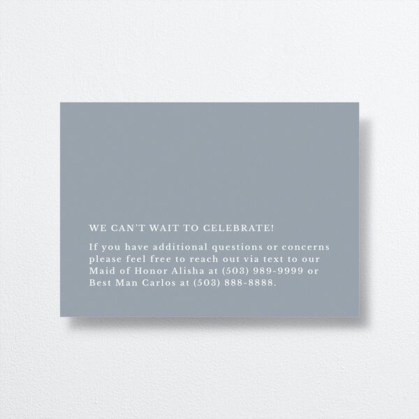 At Last Wedding Enclosure Cards Dusty Blue Signature
