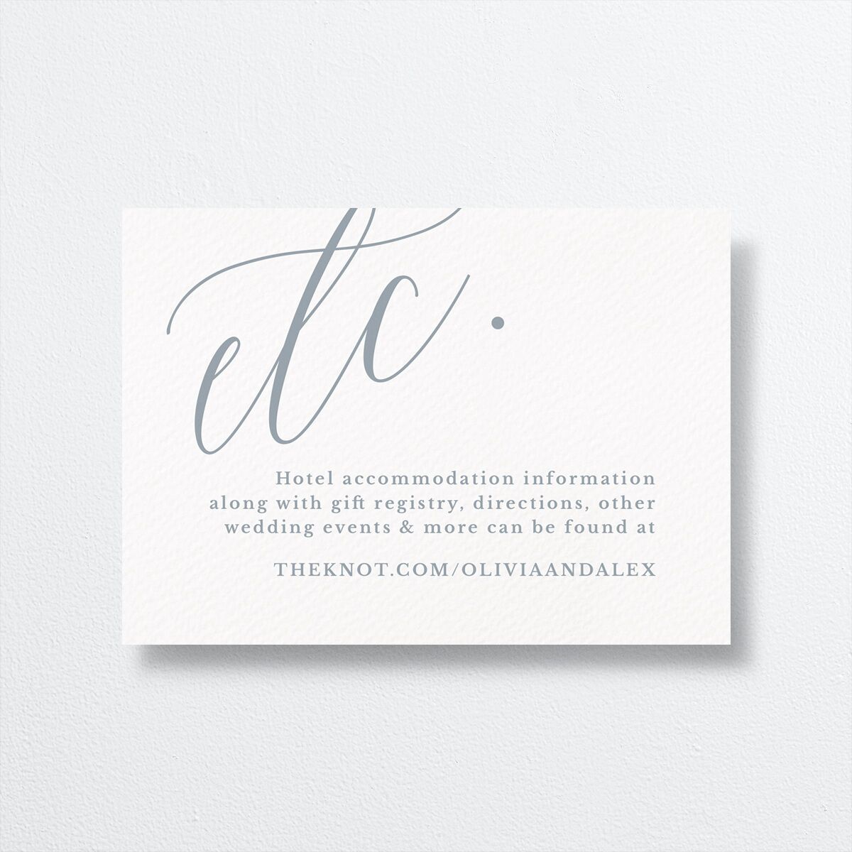 At Last Wedding Enclosure Cards Dusty Blue Signature