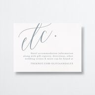 At Last Wedding Enclosure Cards Dusty Blue Signature
