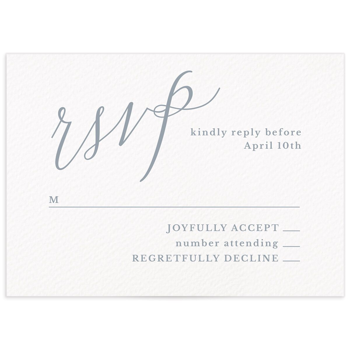 At Last Wedding Response Cards