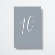 At Last Table Numbers Dusty Blue Signature