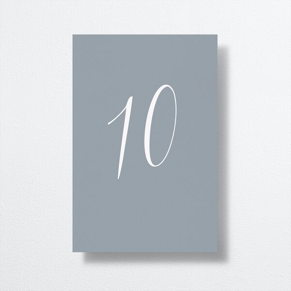 At Last Table Numbers Dusty Blue Signature