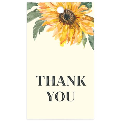 Sunflower Favor Gift Tags