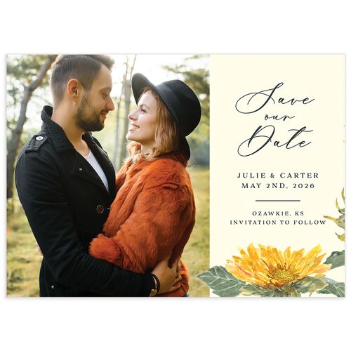 Sunflower Save The Date Cards