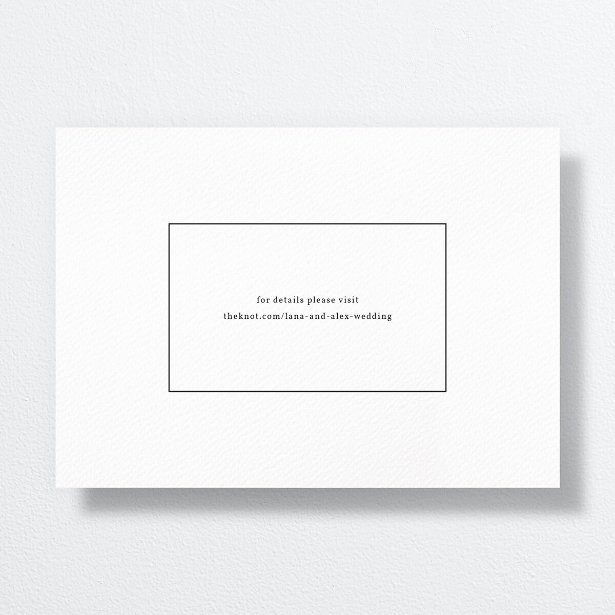 Natural Palette Save The Date Cards back in white