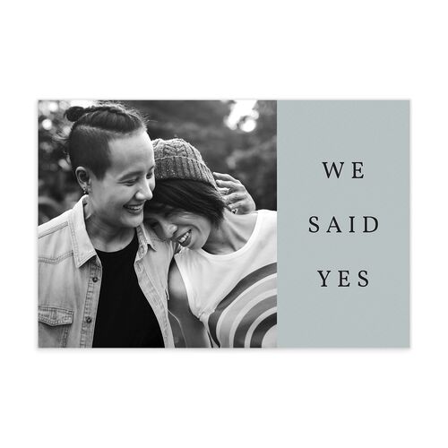 Natural Palette Save The Date Postcards Slate