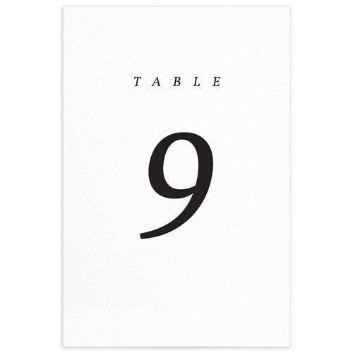 Natural Palette Table Numbers