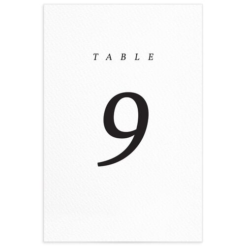 Natural Palette Table Numbers - 