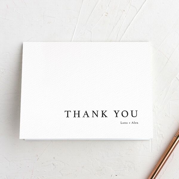 Natural Palette Thank You Cards Pure White