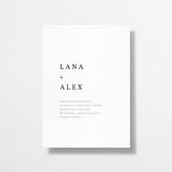 Natural Palette Wedding Invitations Pure White Signature No