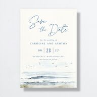 Coastal Love Save The Date Cards Cruise Signature smooth No Standard