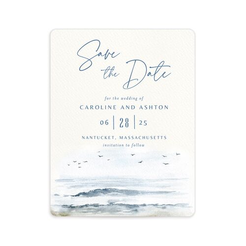 Coastal Love Save The Date Magnets