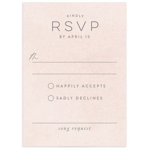 Painted Desert Wedding Response Cards Dusty Rose Signature