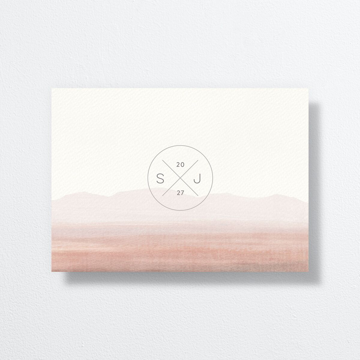 Painted Desert Save The Date Cards Dusty Rose Signature smooth No