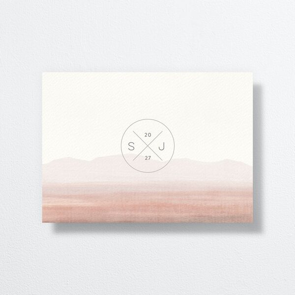 Painted Desert Save The Date Cards Dusty Rose Signature smooth No