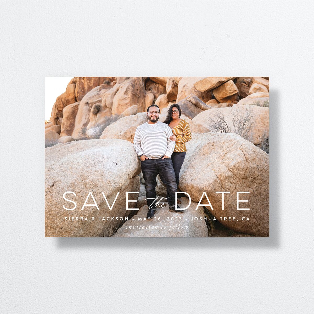 Painted Desert Save The Date Cards Dusty Rose Signature smooth No