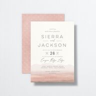 Painted Desert Wedding Invitations Dusty Rose Signature No