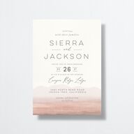 Painted Desert Wedding Invitations Dusty Rose Signature No