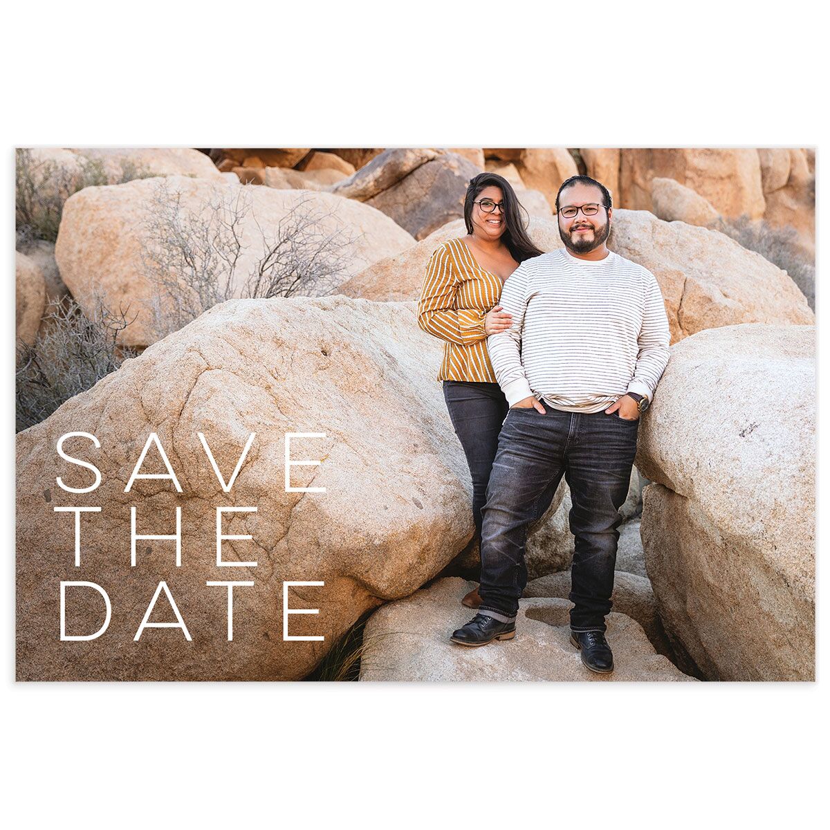 Painted Landscape Save the Date Postcards