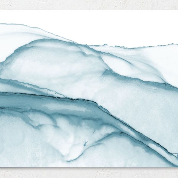 Modern Wave Save The Date Cards Pool Signature smooth No