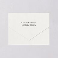 Hitched in Texas All-in-One Wedding Invitations Charcoal Signature Light Both Recipient and Return Addresses No