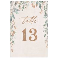 Rustic Vines Table Numbers Blush Signature
