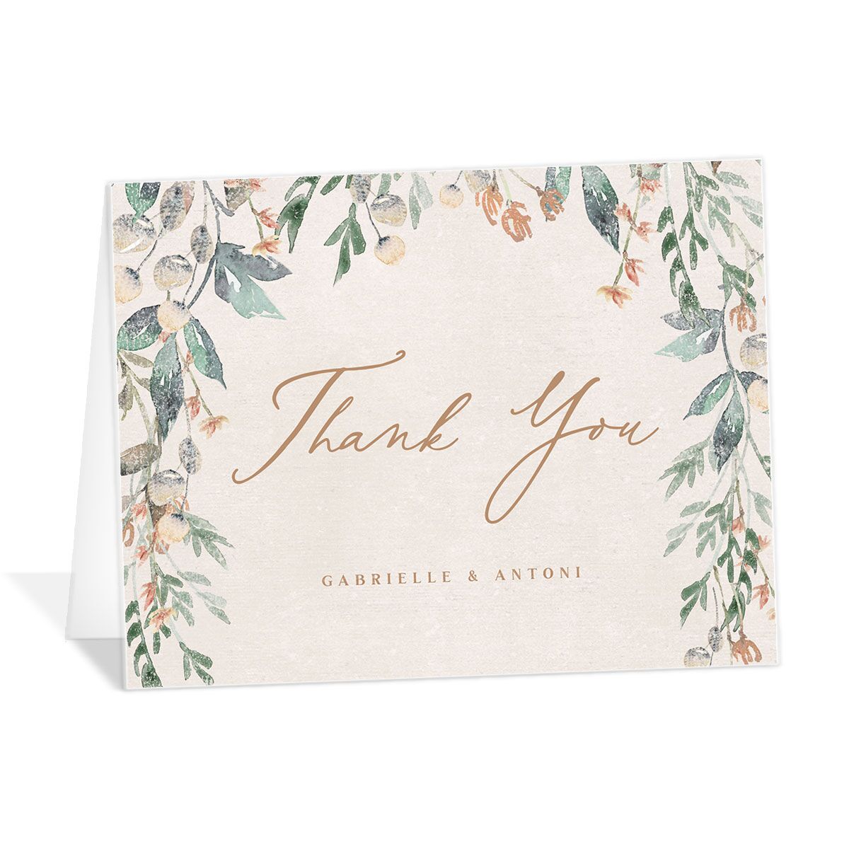 Rustic Vines Thank You Cards