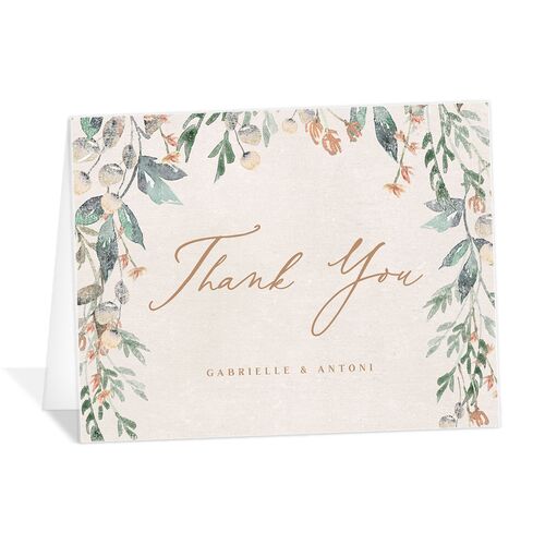 Rustic Vines Thank You Cards - 