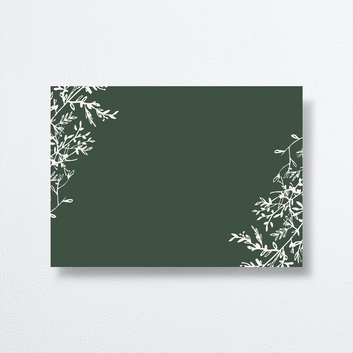 Botanical Branches Wedding Enclosure Cards back