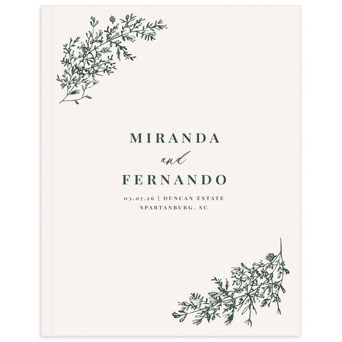 Botanical Branches Wedding Guest Book