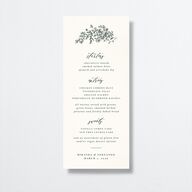 Botanical Branches Menus Dark Night Signature