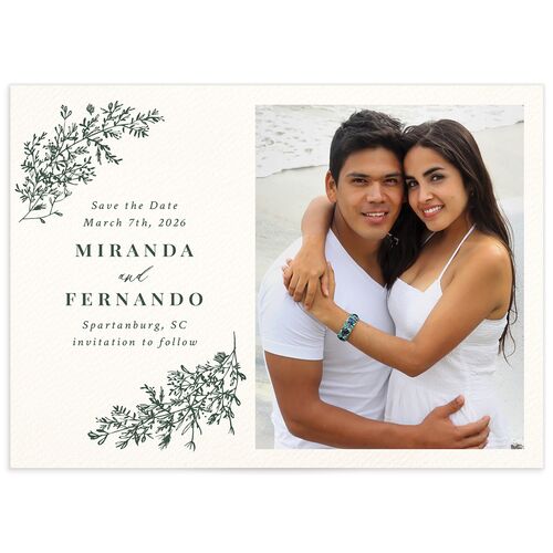 Botanical Branches Save The Date Cards