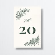 Botanical Branches Table Numbers Dark Night Signature