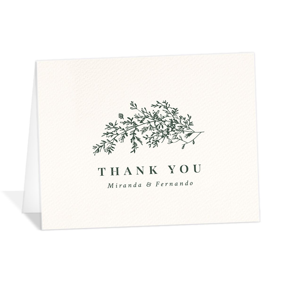 Botanical Branches Thank You Cards