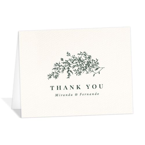 Botanical Branches Thank You Cards - 