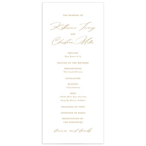 Classic Landscape Wedding Programs - 
