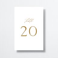 Classic Landscape Table Numbers Marigold Signature