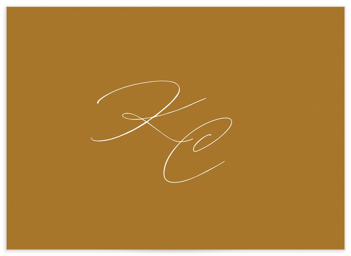 Traditional Landscape Wedding Enclosure Cards back