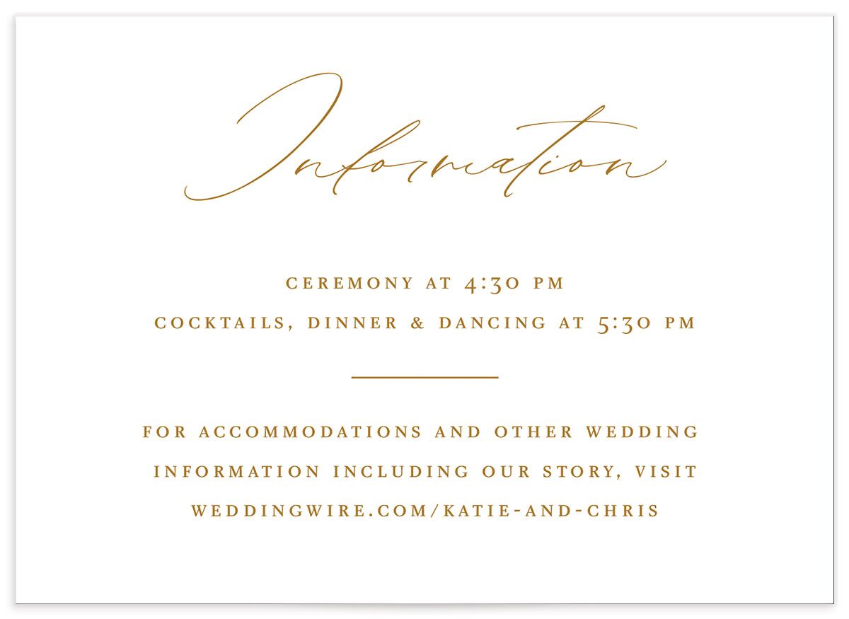 Traditional Landscape Wedding Enclosure Cards